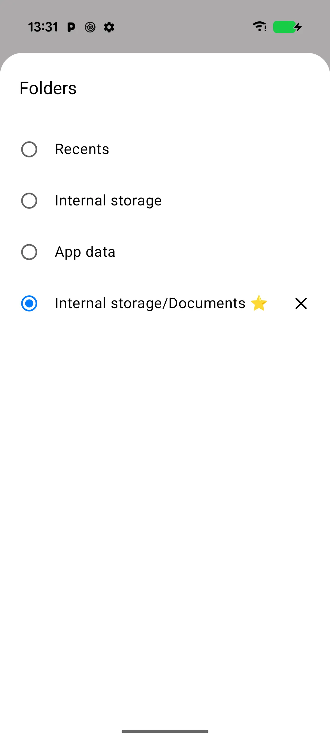 Screenshot: Add to Favorites