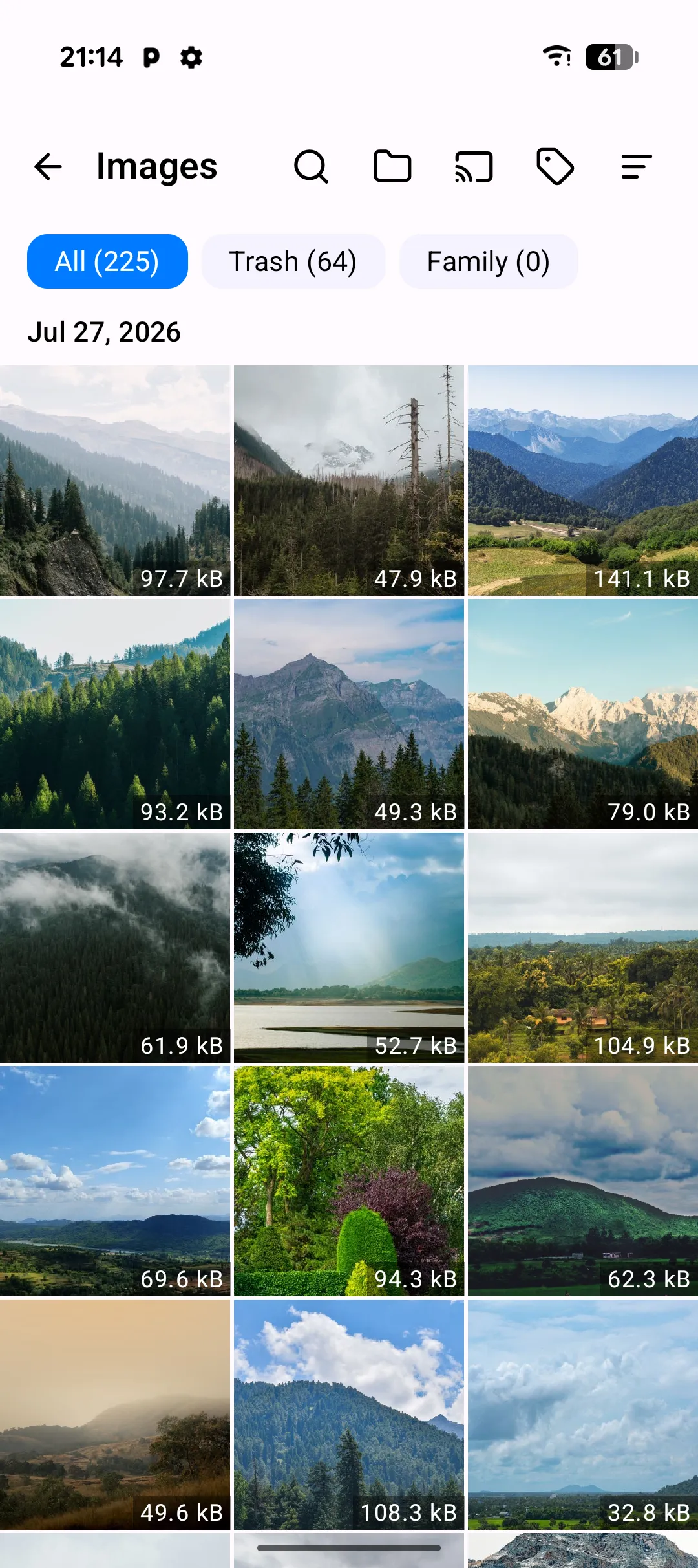 Screenshot: Images
