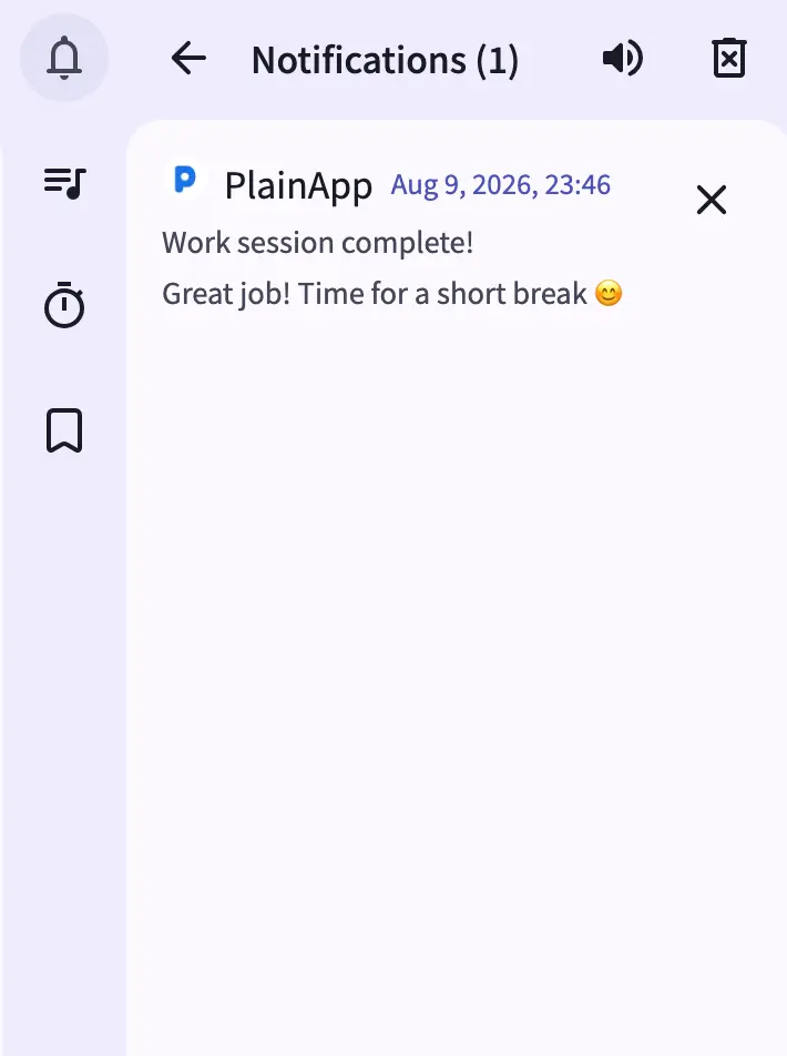 Screenshot: Notifications
