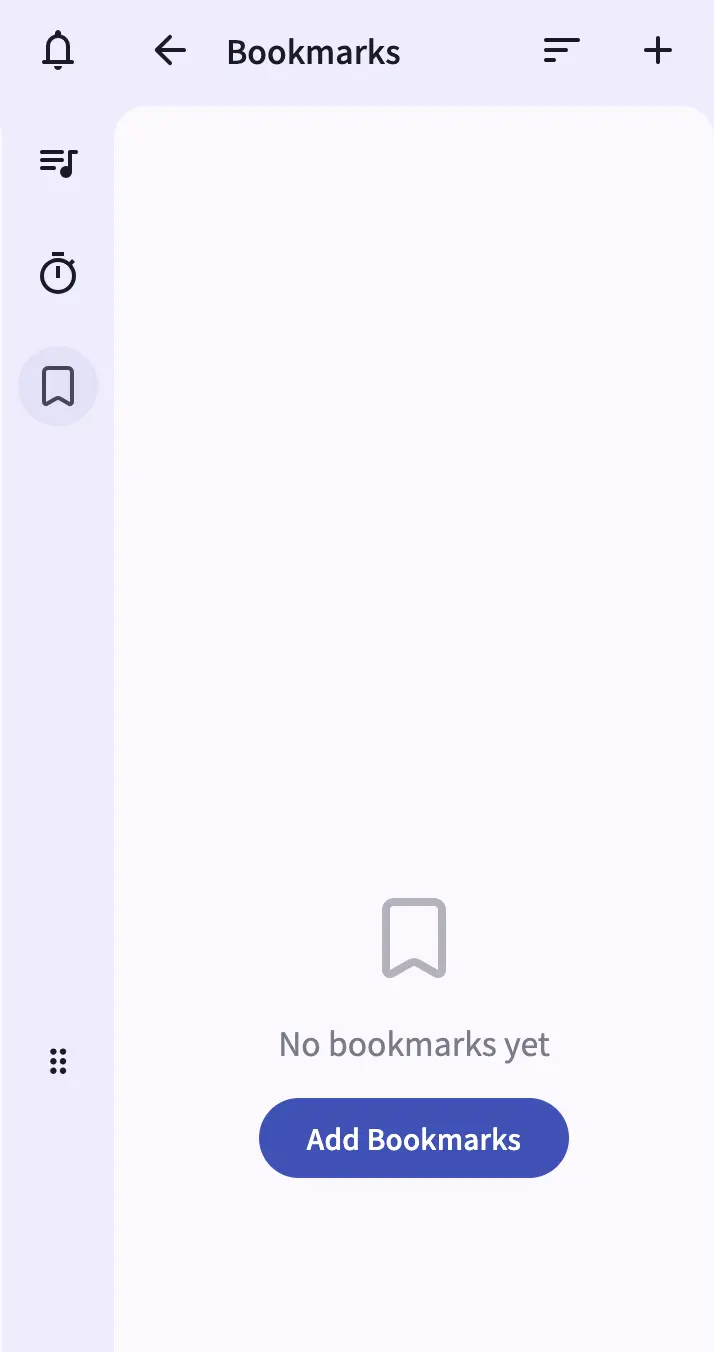 Screenshot: Bookmarks